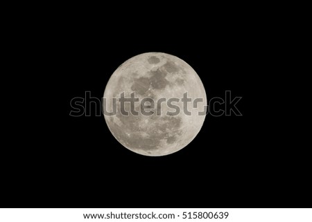 Super full moon on the dark night taken on November 14, 2016