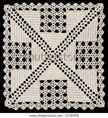 Retro lace knotted pattern