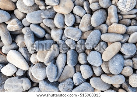 nature background of pebble on the beach
