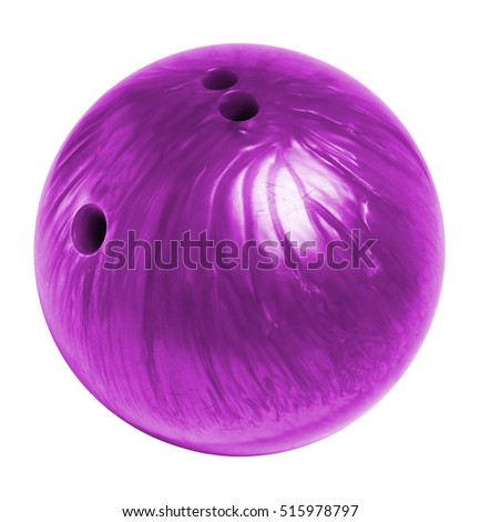 bowling ball on white background