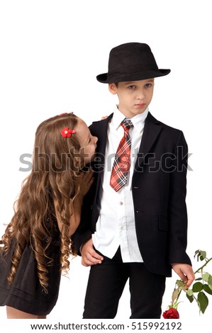 relationship between the children. boy was offended by the girl

