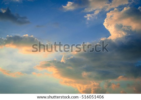 sky with cloud