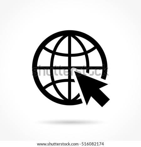 Illustration of web icon on white background Royalty-Free Stock Photo #516082174