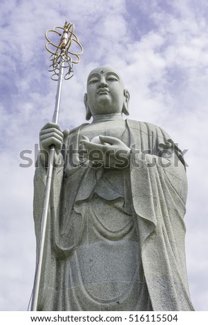 Statue of Chinese and sky religious destinations of Asia.
