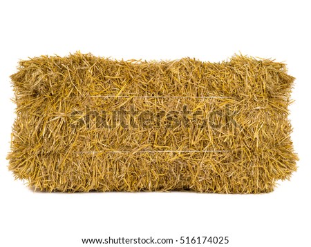 hay isolated on a white background Royalty-Free Stock Photo #516174025