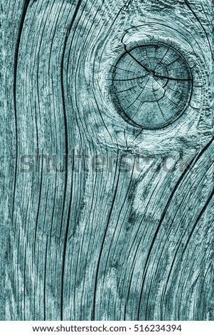 Old Knotted Weathered Rotten Cracked Wooden Rustic Floorboard Coarse Monochrome Cyan Grunge Texture