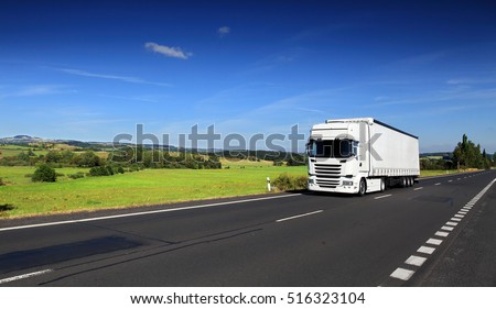 Truck transportation Royalty-Free Stock Photo #516323104