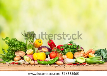 Organic vegetables Royalty-Free Stock Photo #516363565