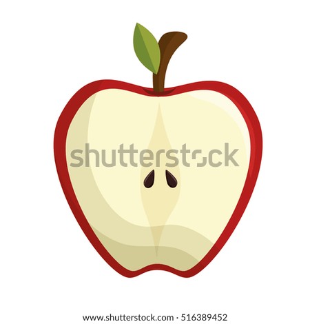 fresh fruit isolated icon