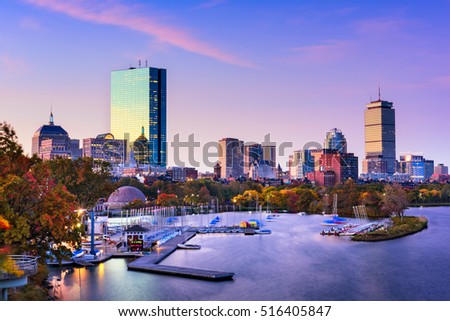Boston, Massachusetts, USA skyline.