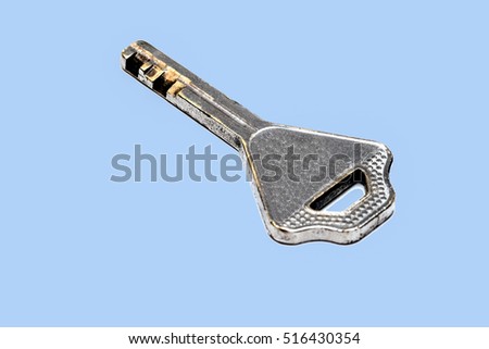 Key for unlocking the lock and a symbol meaning "How to" of work or business concept.
