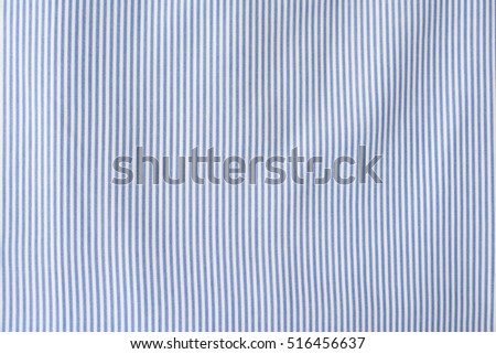 close up of blue stripes on cotton textile