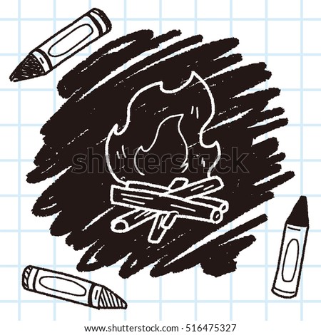 campfire doodle
