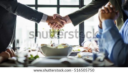 Business People Shaking Hands Agreement Concept Royalty-Free Stock Photo #516505750