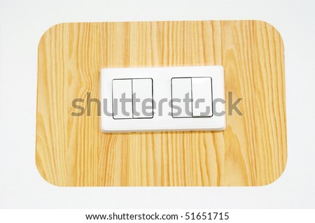 two switches on white background
