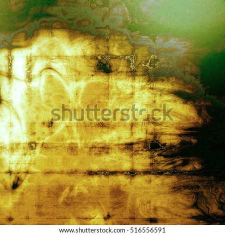 Vintage decorative background, antique grunge texture with different color patterns: yellow (beige); brown; green; black; white