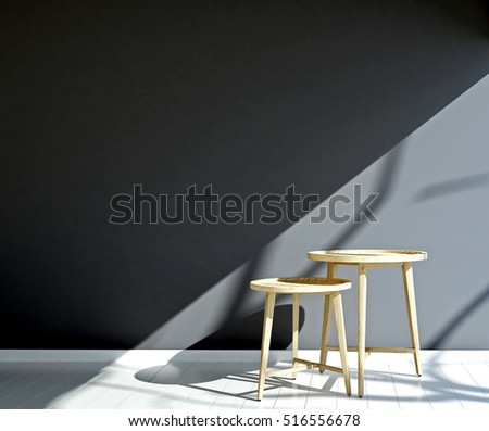 3D rendering of side table