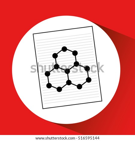 science laboratory molecule structure drawing graphic vector illustration eps 10