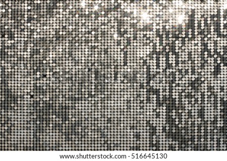 Silver background mosaic with light spots and stars Royalty-Free Stock Photo #516645130