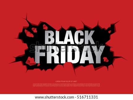 Black friday sale banner Royalty-Free Stock Photo #516711331