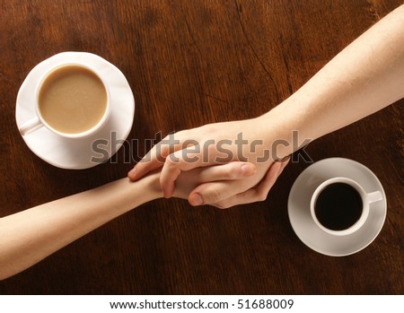 Concept of love and coffee
