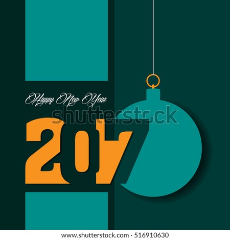 Colored happy new year background, Vector illustration