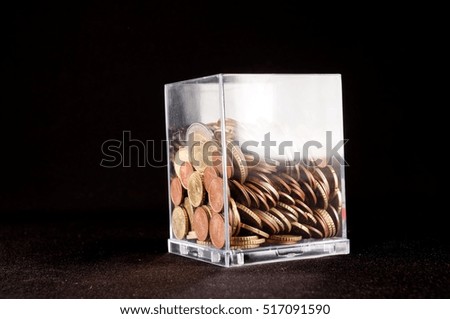 Picture of a Business Money Concept Idea Coin Container