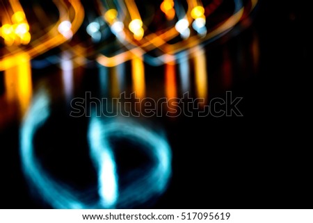 abstract background with speed motion of lights, with wavy lines.