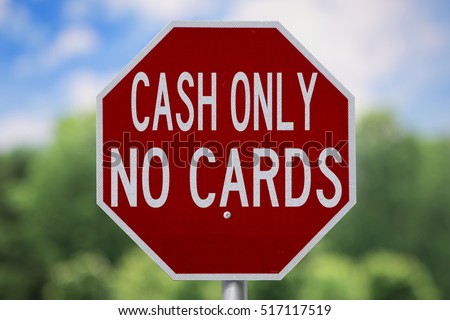 Sign-Cash Only No Cards