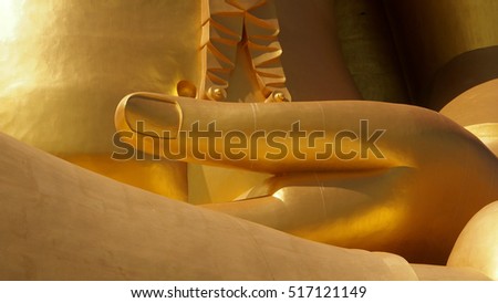 The Big Golden Buddha at Wat Muang, Ang Thong, Thailand, The largest Buddha in the World. 