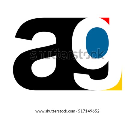 gestalt typography typeset typeface alphabet font image vector icon