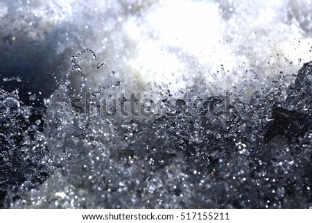 unpredictable movement of water , idea and inspiration , contrast Royalty-Free Stock Photo #517155211