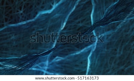blue abstraction on a black background