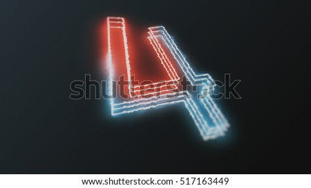 neon glowing figures