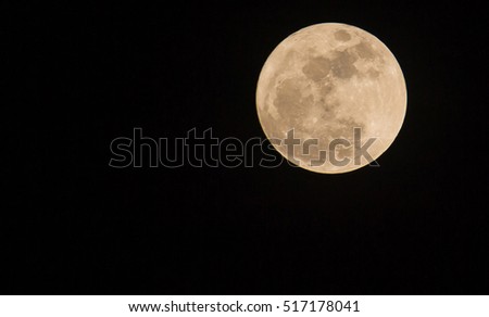 Super full moon in night sky,The Blue moon
