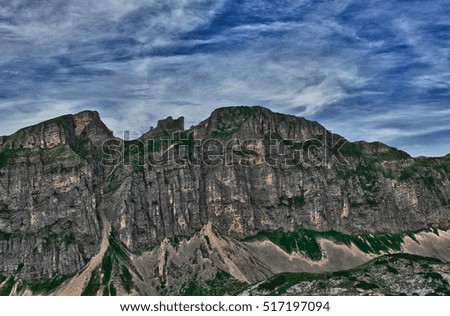 Pictures of some mountains of the austrian alps
