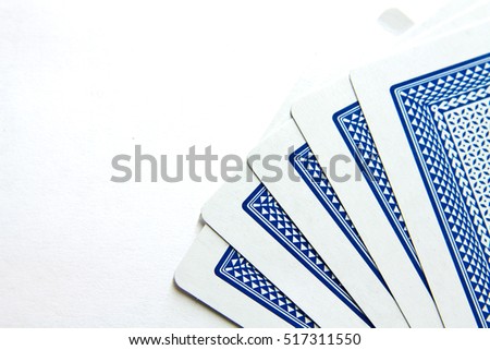 a fan of playing cards