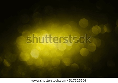 abstract yellow bokeh light shines background