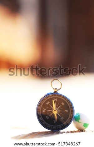 Compass and the globe