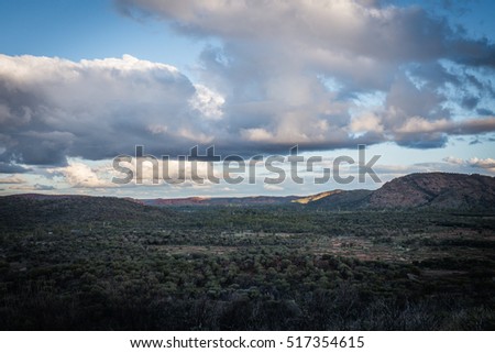 Sunset at Alice Springs, Simpsons Gap viewpoint, Northern Territory