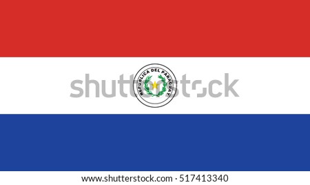 Vector Paraguay flag, Paraguay flag illustration, Paraguay flag picture, Paraguay flag image Royalty-Free Stock Photo #517413340
