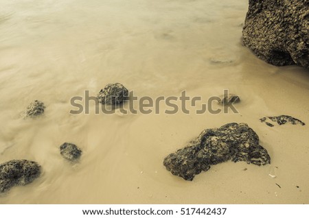rock on the beach