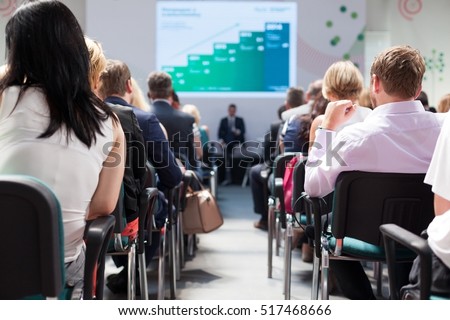 Business conference and presentation Royalty-Free Stock Photo #517468666
