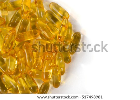Close-up of capsules against white background