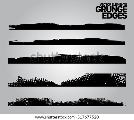 Hand drawn edges pattern background vector illustration set
Set of grunge and ink stroke lines. vector template - easy to use