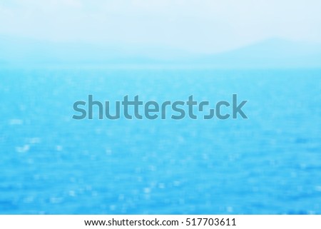 Abstract blue sea texture background  soft focus 