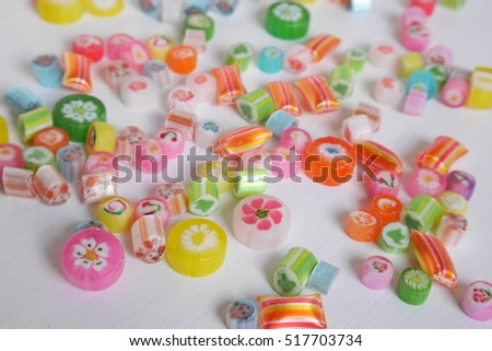 Colorful Japanese candy crafts