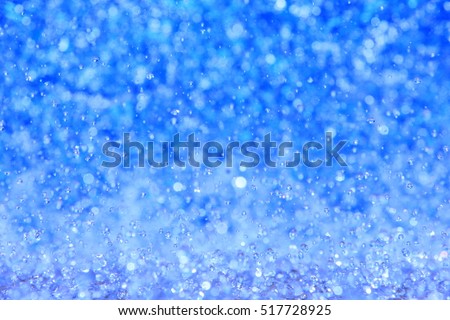 water droplet bouncing and splash, waterfall falling in a swimming pool, abstract background(top view)