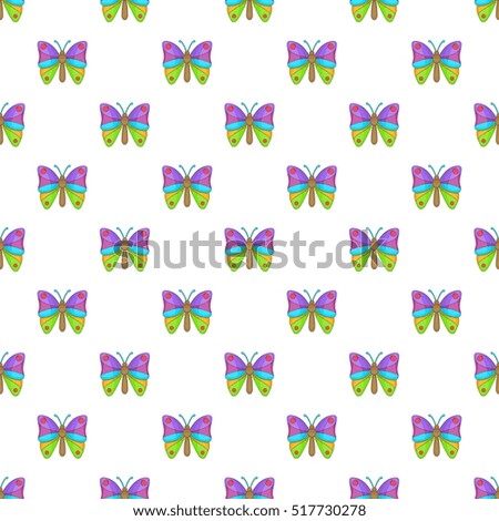 Butterfly pattern. Cartoon illustration of butterfly vector pattern for web