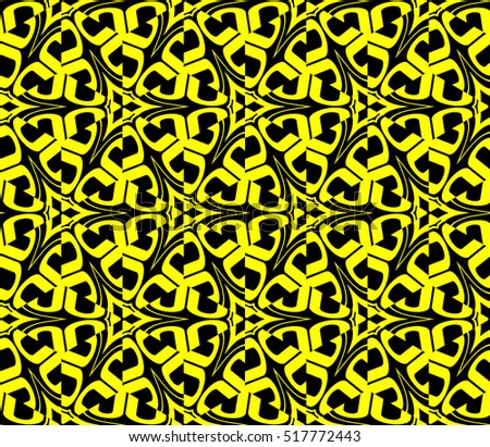 Abstract geometric wallpaper. vector. yellow and black